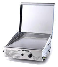 Piastra di Cottura in Acciaio a Gas GPL Ompagrill Plancha Single 4044/Cover