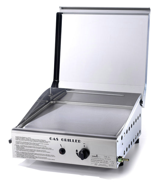Piastra di Cottura in Acciaio a Gas GPL Metano Ompagrill Plancha Single 4044/M Cover