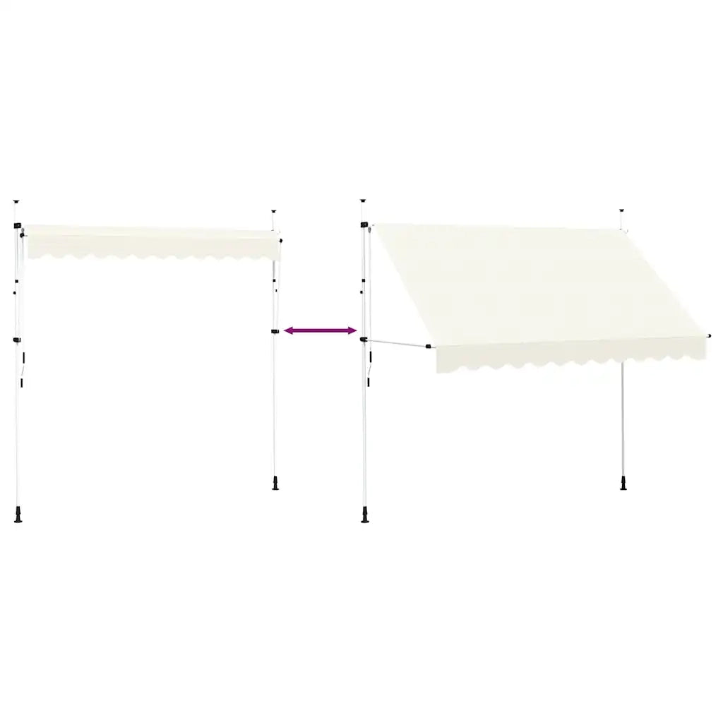 Tenda da Sole Retrattile Manuale 300 cm Crema