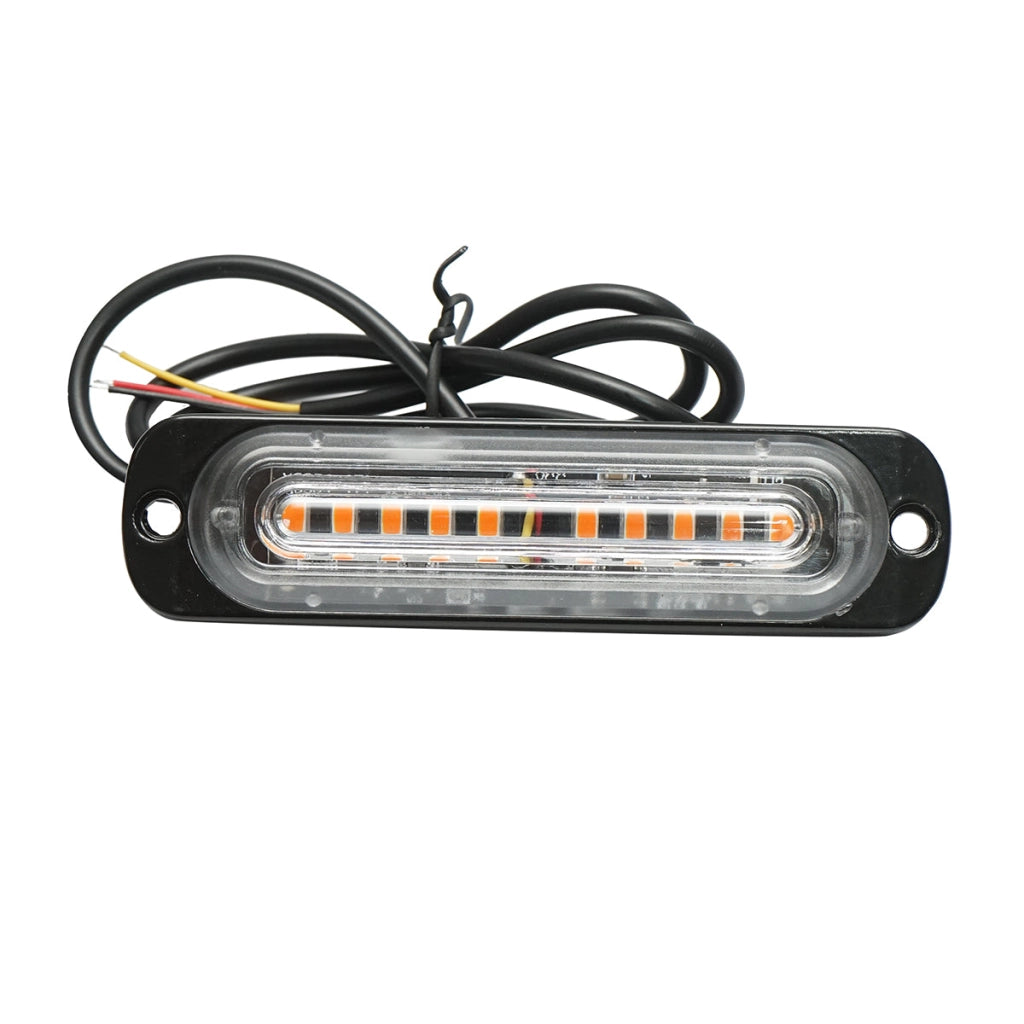 Lampada di ingombro a LED 12-24V, 10W, gialla, 10 LED 110x30x10mm