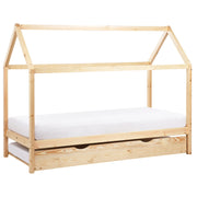 Letto a scomparsa della casa per bambini in legno di pino chiaro UE misura singola 90 x 200 cm letto con base a doghe per la cameretta