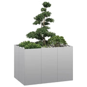vidaXL Fioriera 120x80x80 cm in Acciaio Zincato