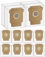 10 Pacchi di Sacchi a Polvere per Robot Aspirapolvere Q0520/j6+/j7+/j8+/i1+/i2+/i3+/i4+/i5+/i7+/i8+/s9 - Sacchi a Polvere Robot Aspirapolvere Serie Essenziale