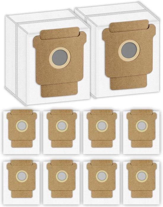 10 Pacchi di Sacchi a Polvere per Robot Aspirapolvere Q0520/j6+/j7+/j8+/i1+/i2+/i3+/i4+/i5+/i7+/i8+/s9 - Sacchi a Polvere Robot Aspirapolvere Serie Essenziale