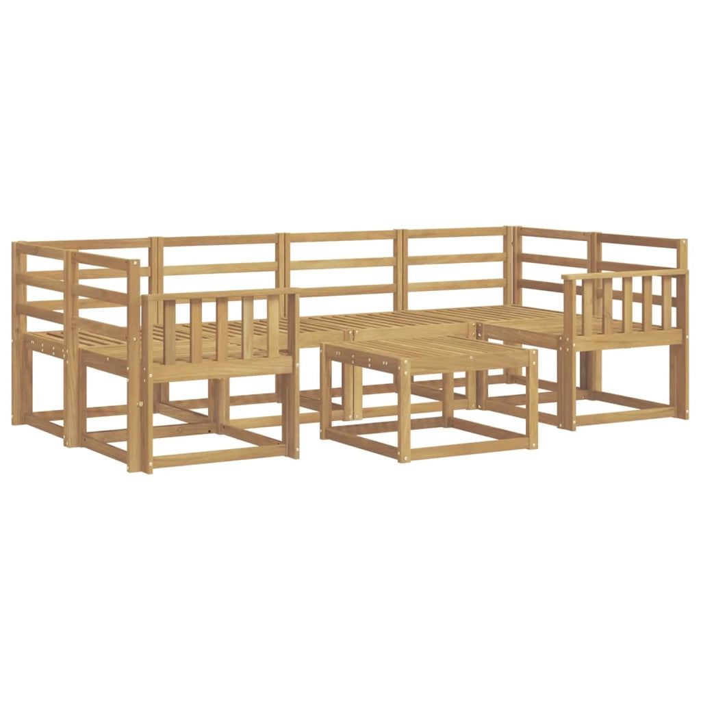 Set di divani da esterno 7 pcs Bianco 59 x 59 x 37 cm 3387308
