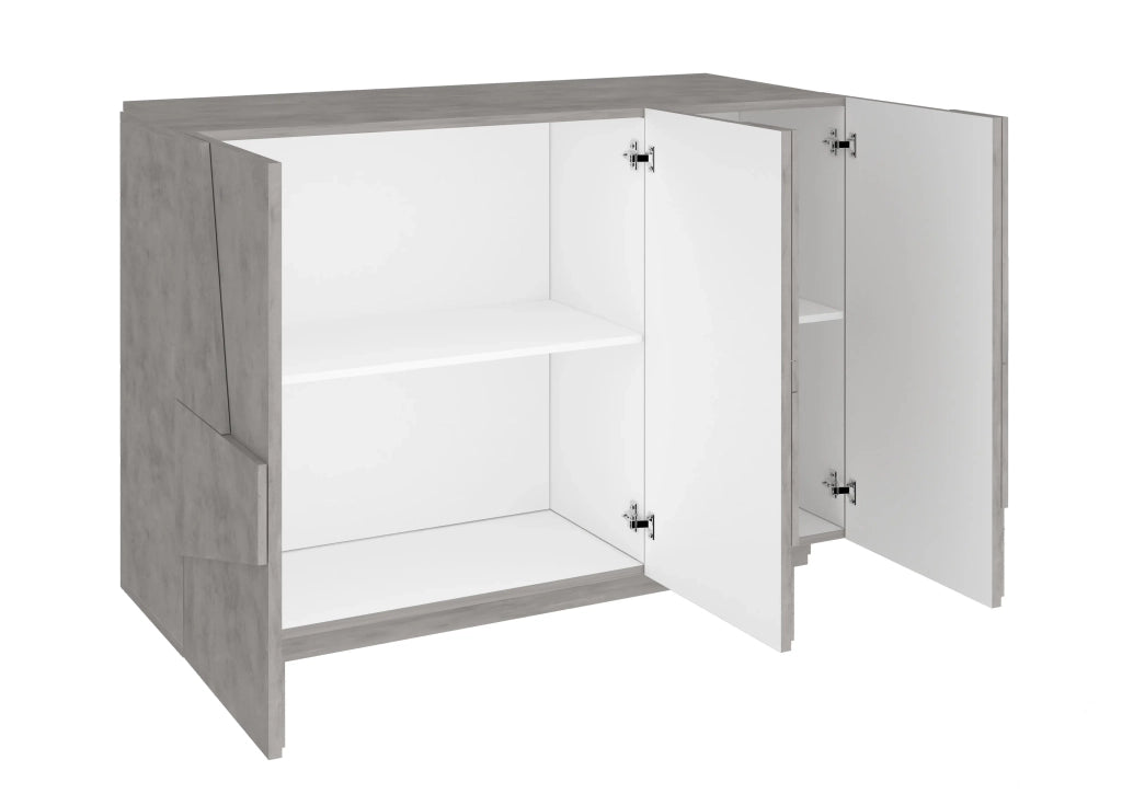 Mobile PING L 121.8 x H 86 x P 39.2 cm grigio cemento