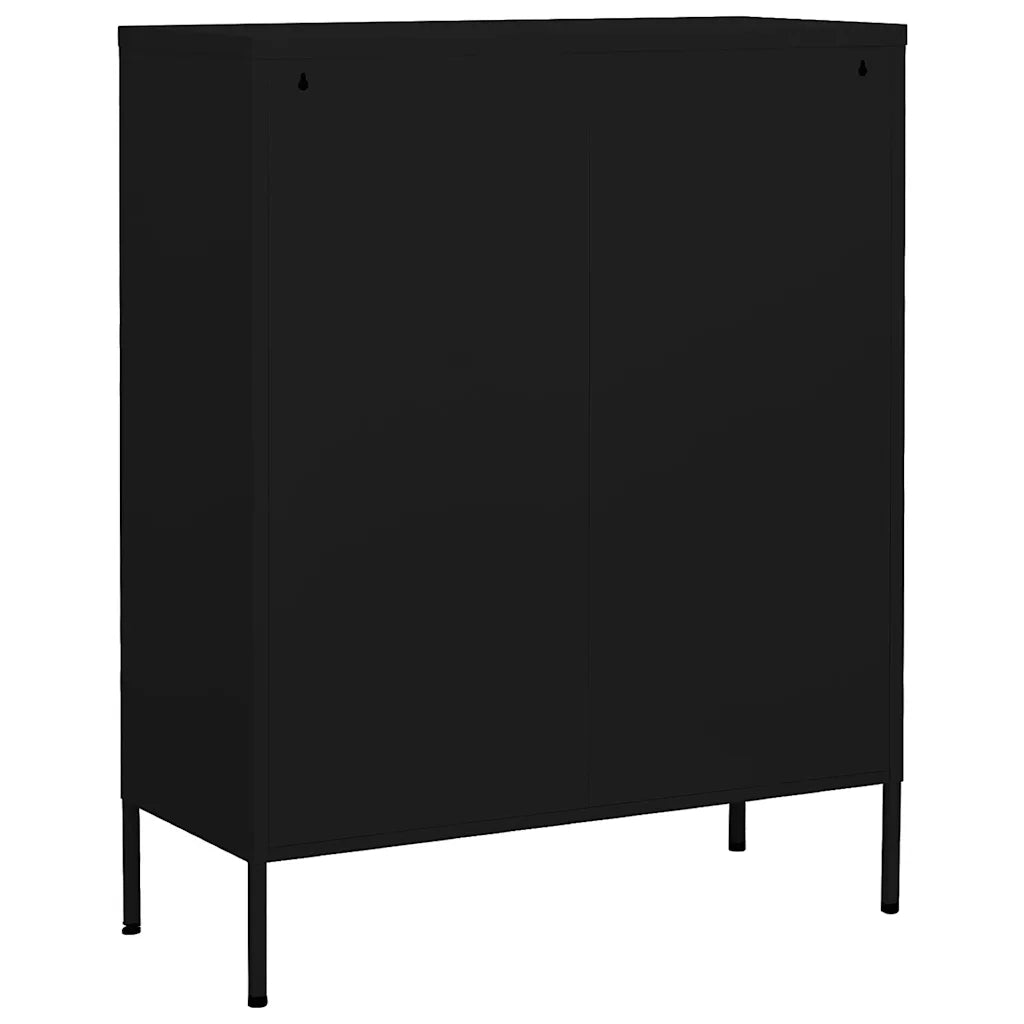 Armadietto Nero 80x35x101,5 cm in Acciaio cod mxl 40292