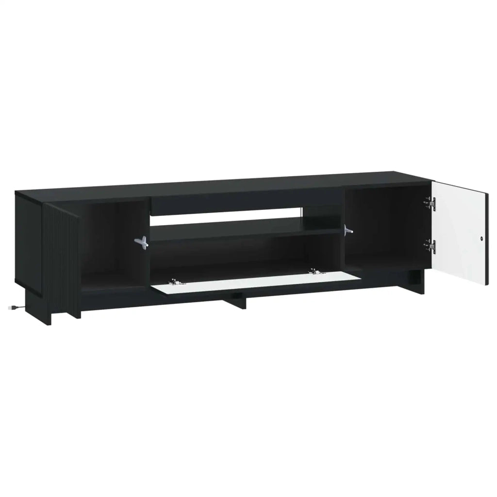 Mobile TV LED EDE 153 x 35 x 43 cm Nero Legno ingegnerizzato 896026
