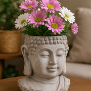 Vaso Buddha in Cemento MISURA: 16 × 13 × 21 cm
