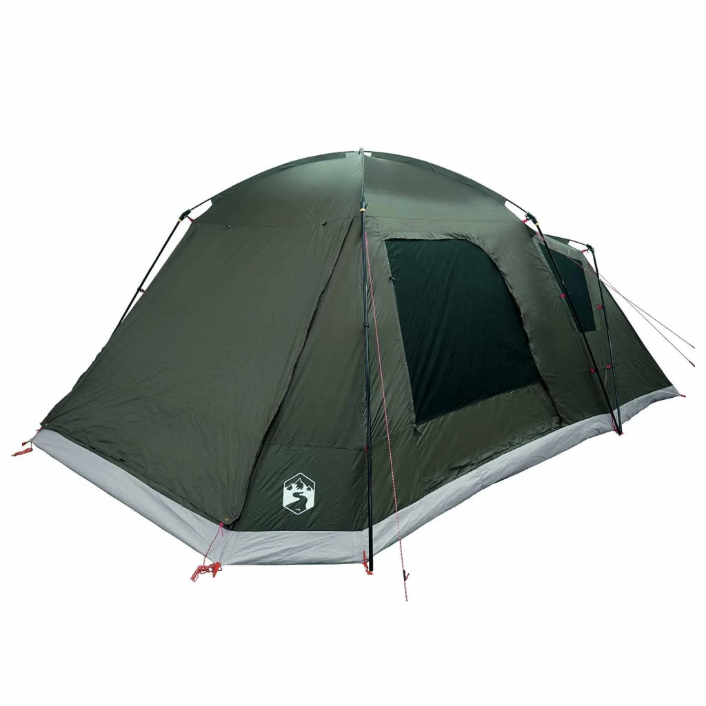 Tenda Capanna Verde militare 12-Persone Poliestere e Acciaio 42028574