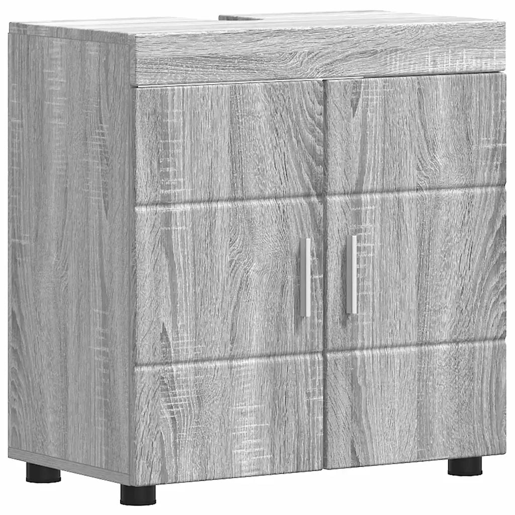 Set di mobili per il bagno con cassetto TULUM Grigio Sonoma