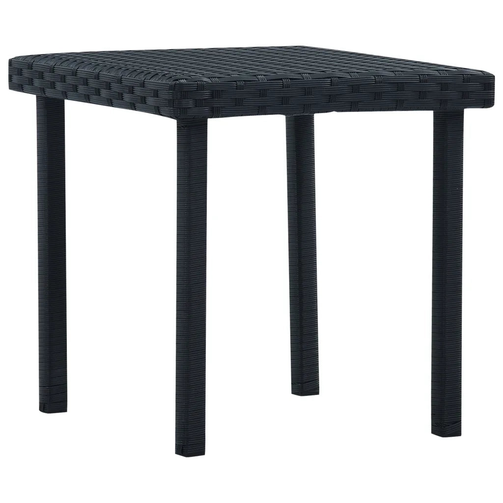 Tavolino da TÃ¨ per Esterni Nero 40x40x40 cm in Polyrattan cod mxl 34345