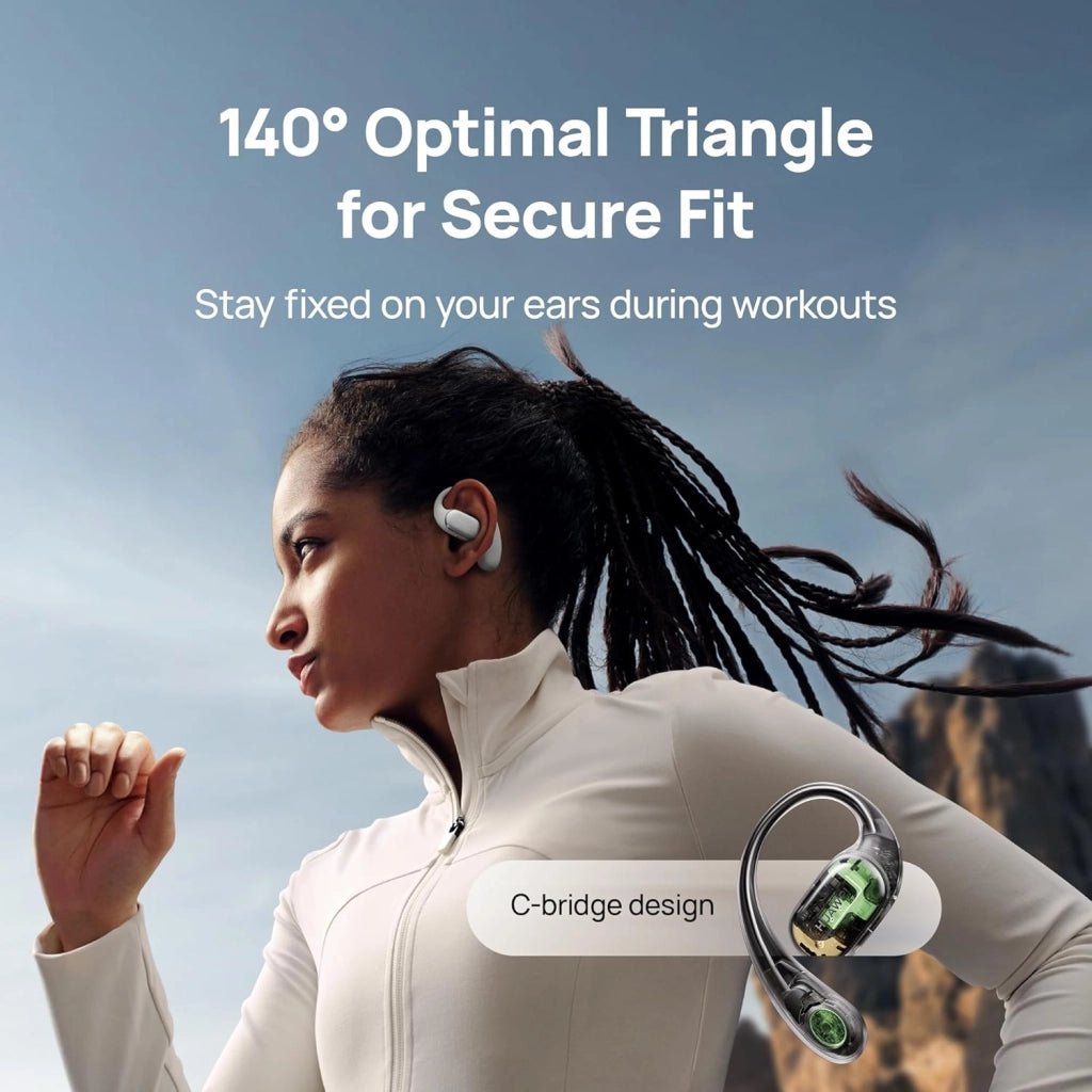 HUAWEI FreeArc - Auricolari aperti Bluetooth con suono Sterling, vestibilità sicura e comfort, resistenza all'acqua IP57, 28 ore di riproduzione, auricolari sportivi, iOS, Android, Windows, grigio