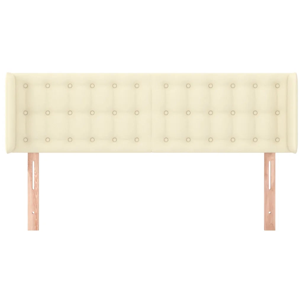 Testiera ad Orecchio Crema 147x16x78/88 cm in Similpelle cod mxl 48094