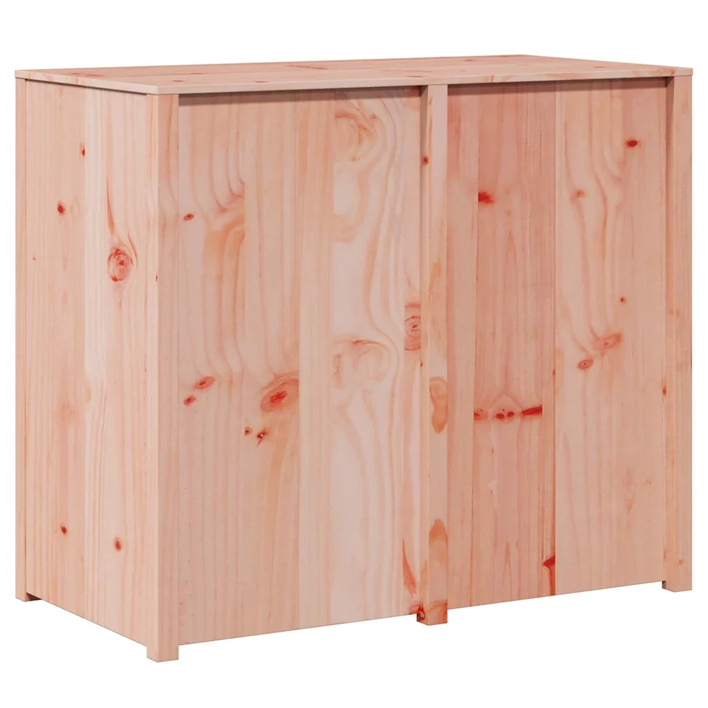 Mobile contenitore da cucina moderno con ripiani 106 x 55 x 92 cm pino massello finitura rovere marrone 02_0052151