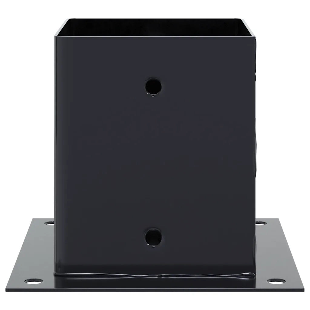 vidaXL Basi per Pali Quadrati 4pz 101x101mm Acciaio Verniciato Polvere