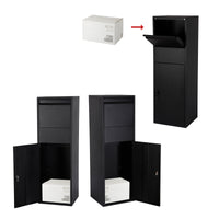 Cassetta postale portapacchi bianca per pacchi medi e piccoli Parcel box