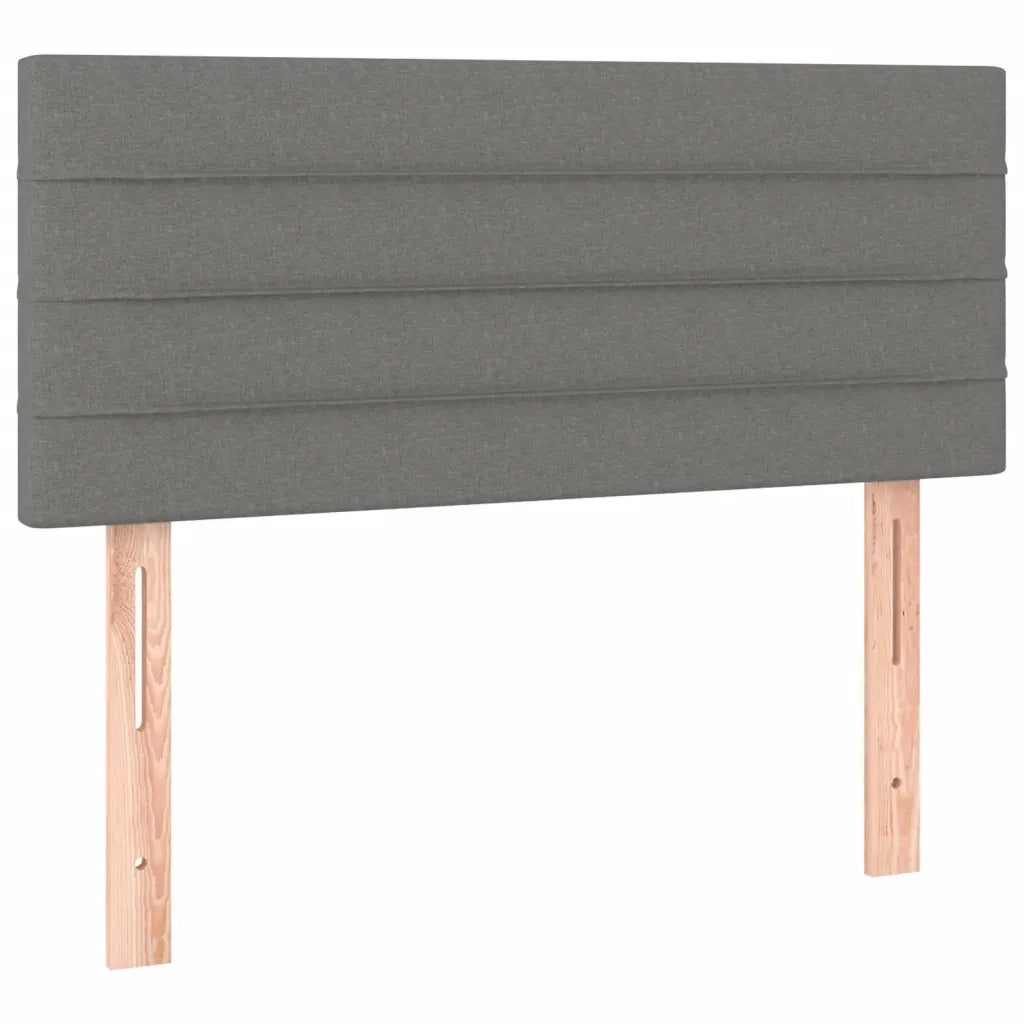 Giroletto a Molle con Materasso Grigio Scuro 100x200 cm Tessuto 3126302