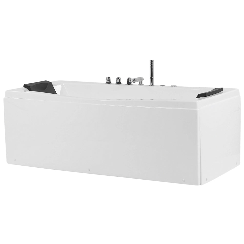 Vasca Idromassaggio Bianca Sanitaria Acrilico Singola 173 x 82 cm Rettangolare Stile Moderno