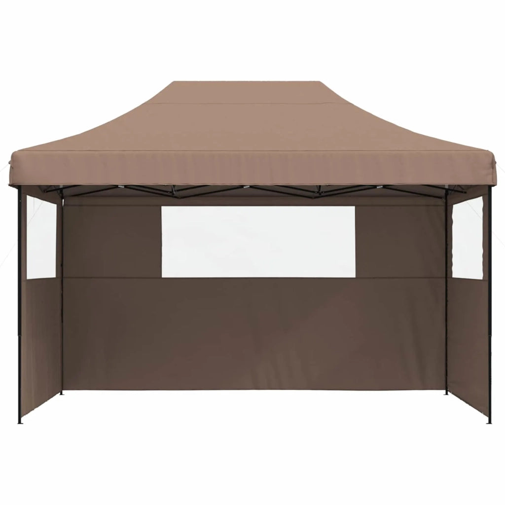 Tenda Party-Tenda da festa Marrone 279 x 410 x 315 cm Tessuto Oxford 657484