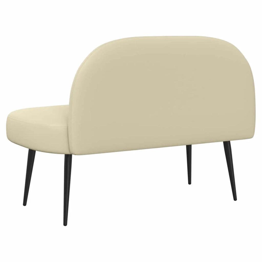 Panchina imbottita con schienale Crema 110 x 60 x 76 cm 42040799