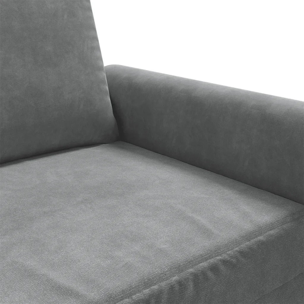 Divano a 3 Posti Grigio Scuro 180 cm in Velluto 359540