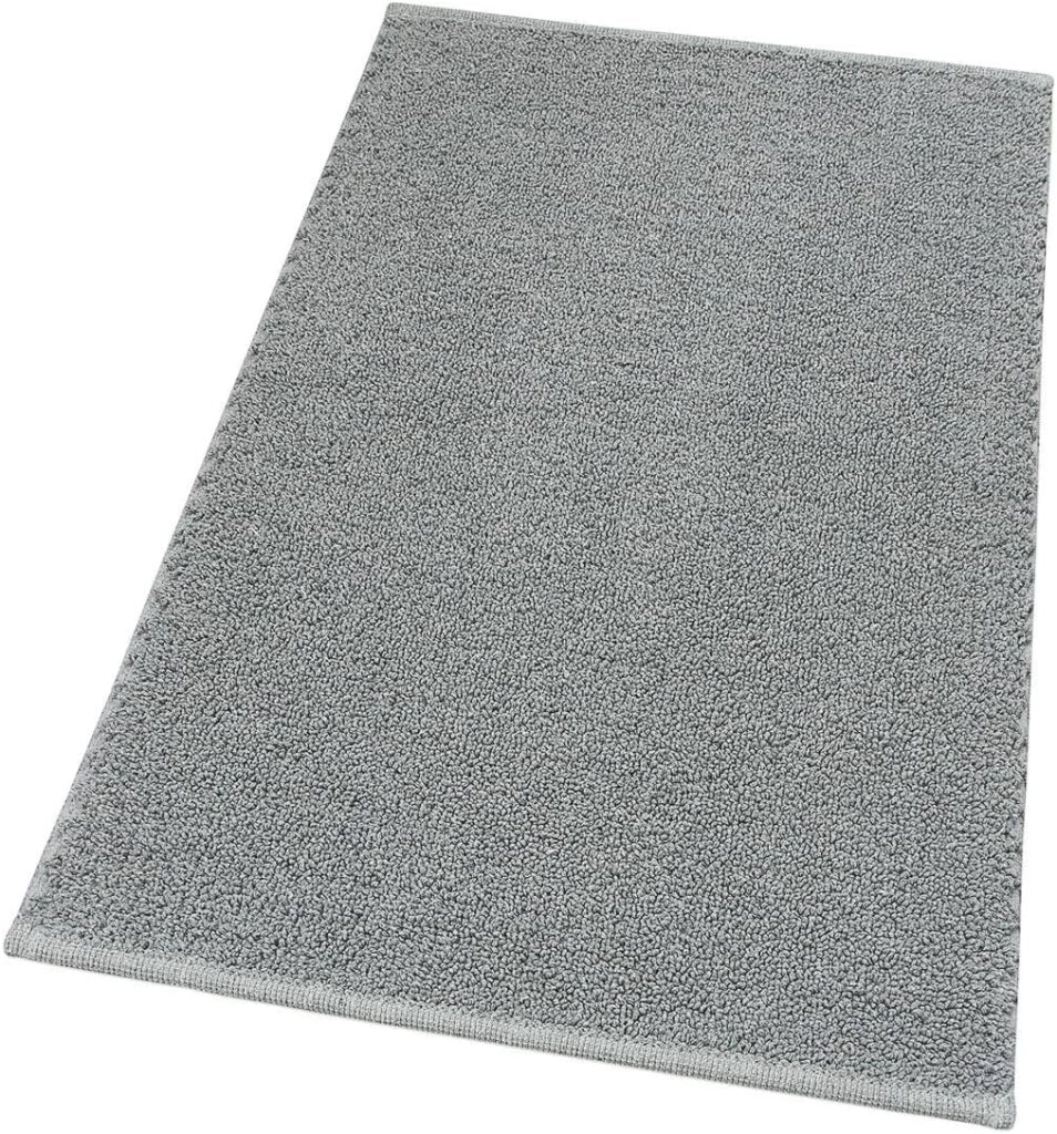Tappeto Bagno Camera Scendiletto 50x80 cm Puro Cotone Morbido Lavabile Made In Italy Grigio