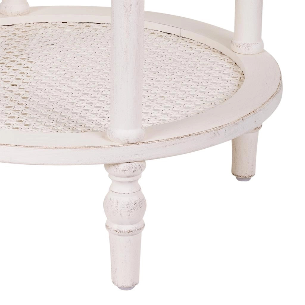 Tavolo ad angolo in legno bianco 50x50x60