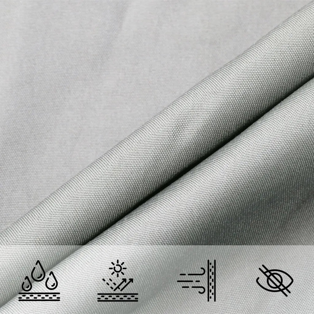 vidaXL Vela Parasole Grigio Chiaro 4x2 m 100% Poliestere Oxford