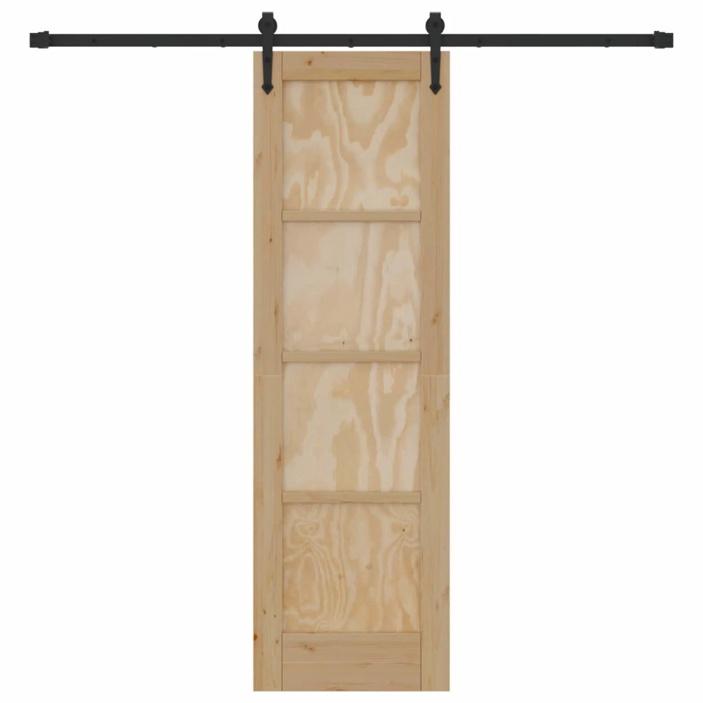 Porta scorrevole ORKDAL Naturale e Nero 61 x 198,5 cm 3445575