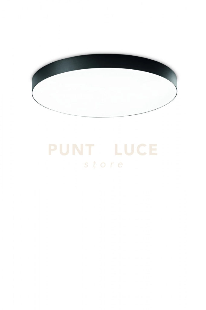 BOILER PLAFONIERA LED CCT 3000+4000K 9580LM 120W NERO DIMMERABILE  IP20 D.80CM H.7CM