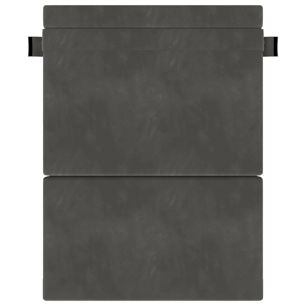 Divano Letto Pieghevole Grigio Scuro 152 x 86,5 x 60 cm Tessuto 900127