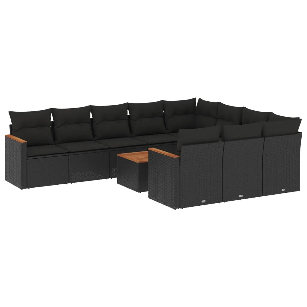 Set Divani da Giardino 11 pz con Cuscini in Polyrattan Nerocod mxl 113093