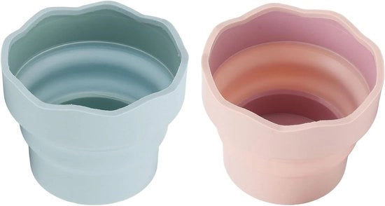 Acquaragia a olio su cartuccia pieghevole, 2 pennelli a pennello pieghevole per lavastoviglie mini, aquarello acrilico a olio su pennello pieghevole per artisti, viaggiatori, studenti, uso domestico e all'aperto