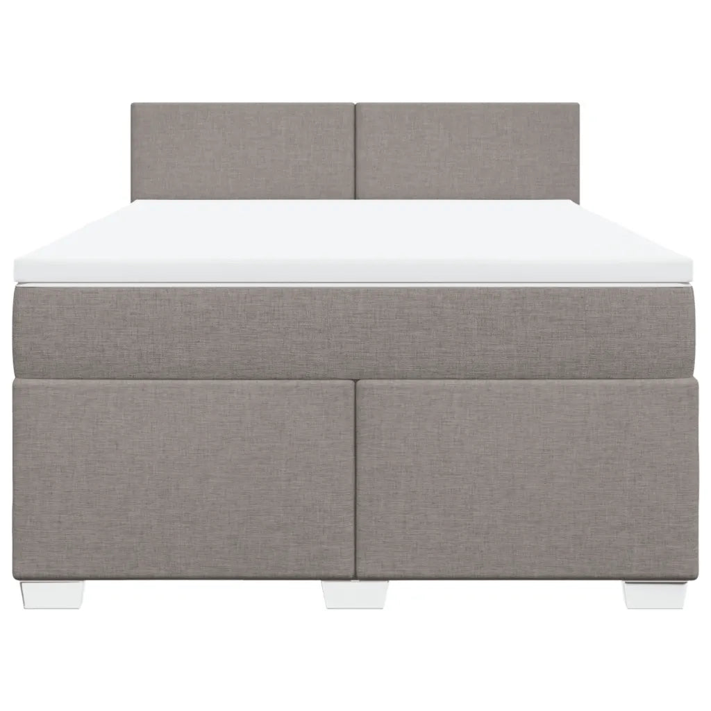 Giroletto a Molle con Materasso Tortora 160x200 cm in Tessuto 3288236