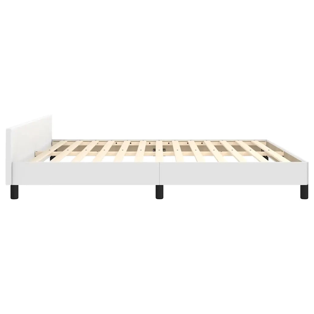 Giroletto con Testiera senza Materasso-Struttura Letto Bianco 160x200 cm 787043