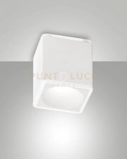 COIBA PLAFONIERA QUADRATA BIANCA LED 13W 3000K 848 + 486LM 2 LUCI