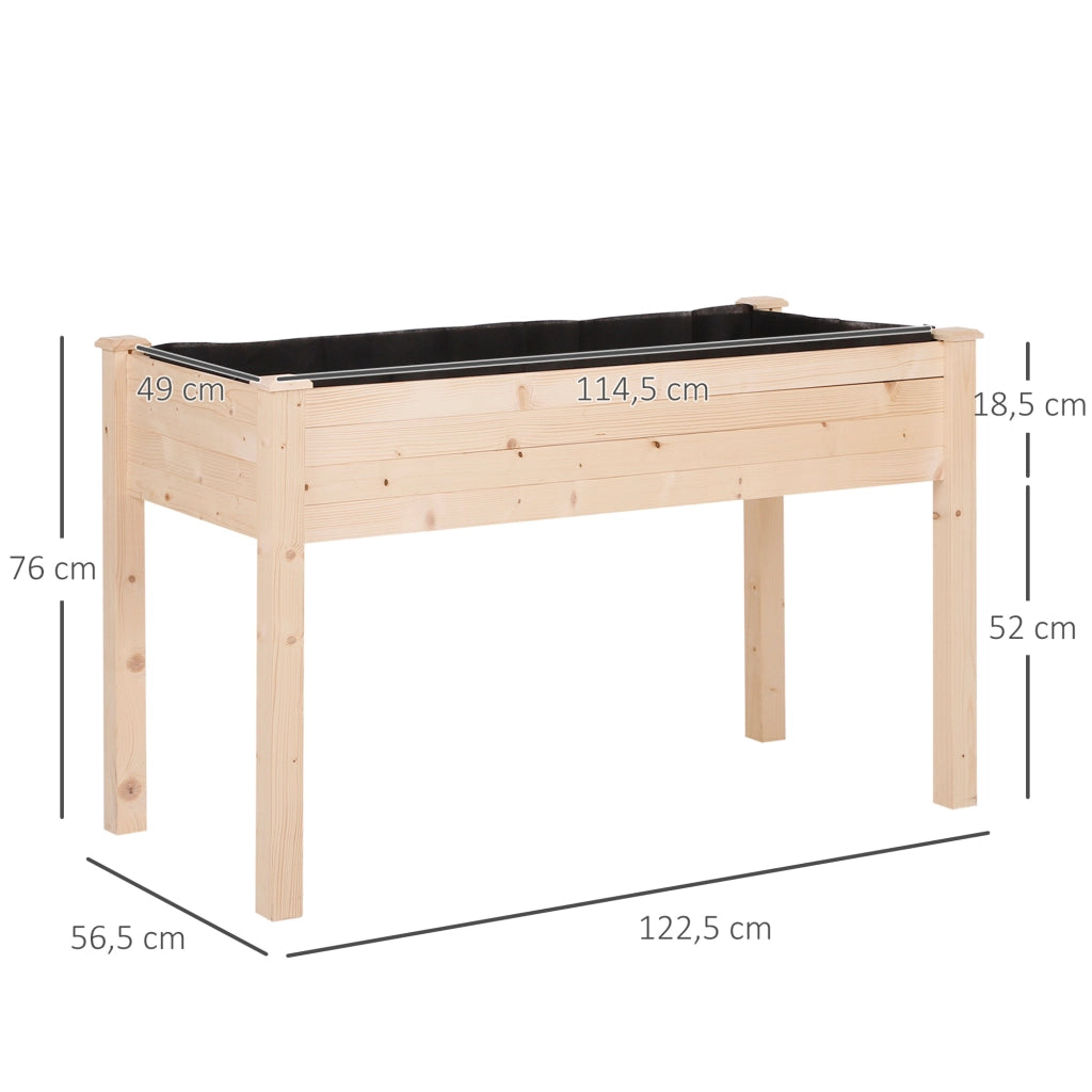 Tavolo da pranzo ¨C zephmum ¨C Legno Massello Abete 122x56x76 cm