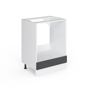Vicco Base universale Antracite lucido 60 cm con grande nicchia, senza piano di lavoro