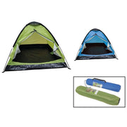 Trade Shop - Tenda Da Campeggio Per 2 Persone 200x140x100cm Con Borsa Trasporto Portatile 206401 -