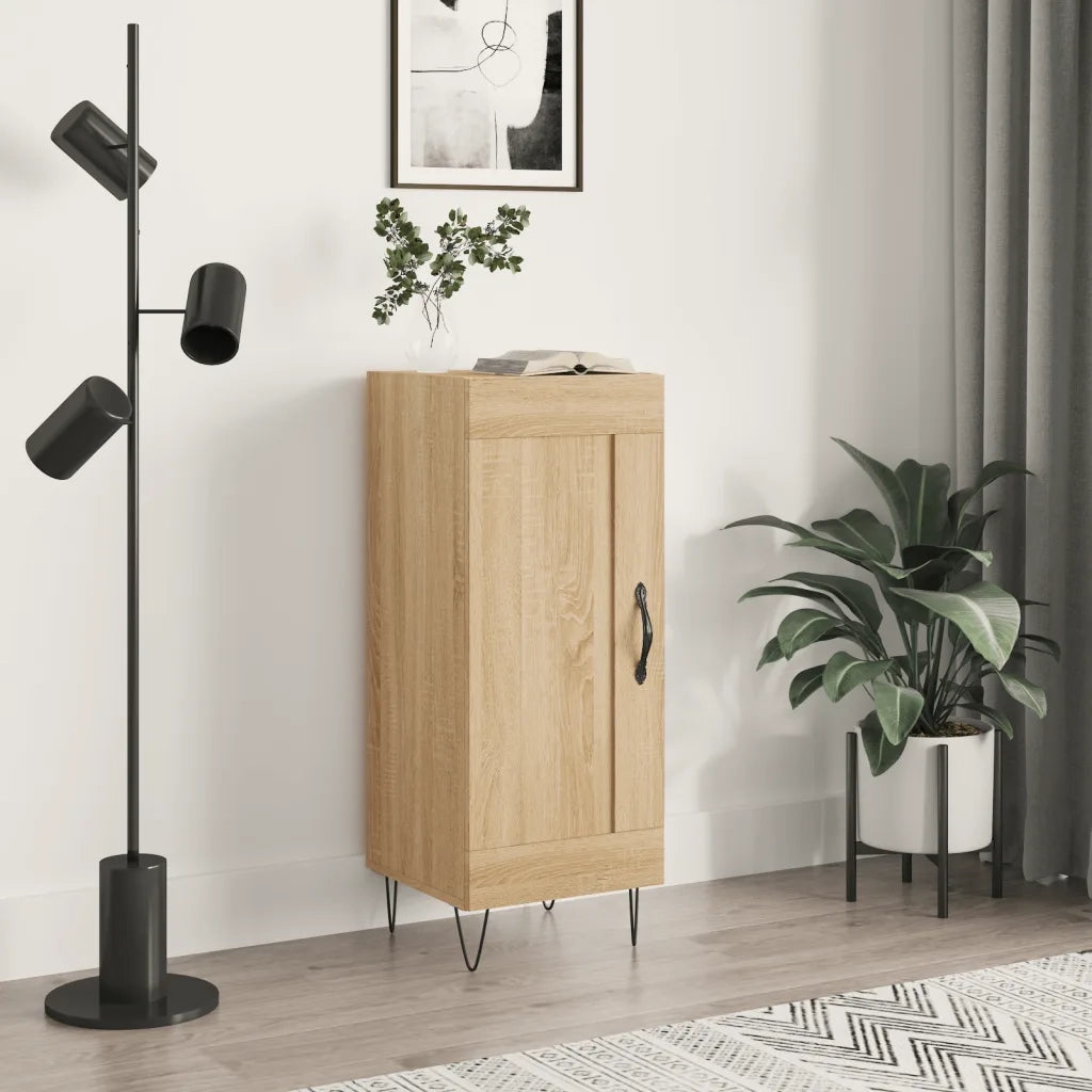 vidaXL Credenza Rovere Sonoma 34,5x34x90 cm in Legno Multistrato