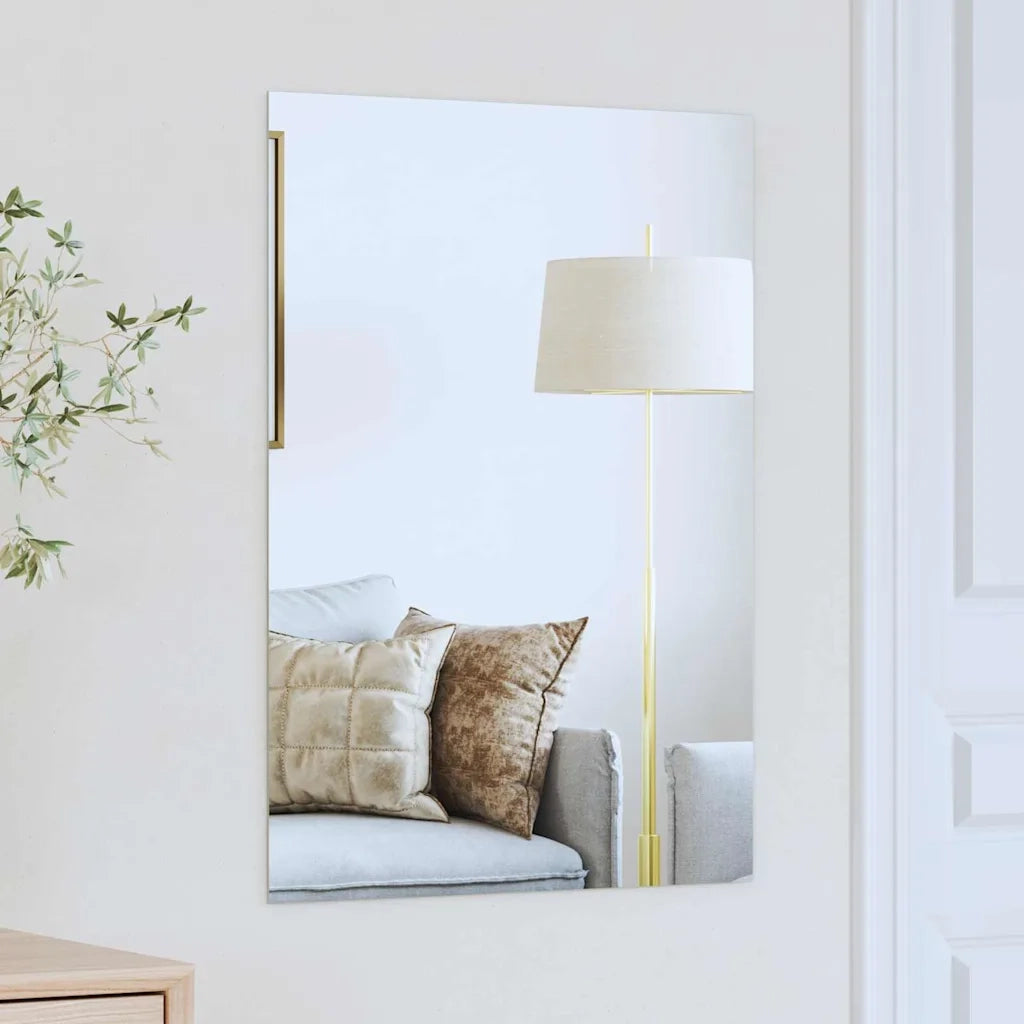 Specchio da parete Rettangolare 70 x 50 cm vetro temperato 42023017