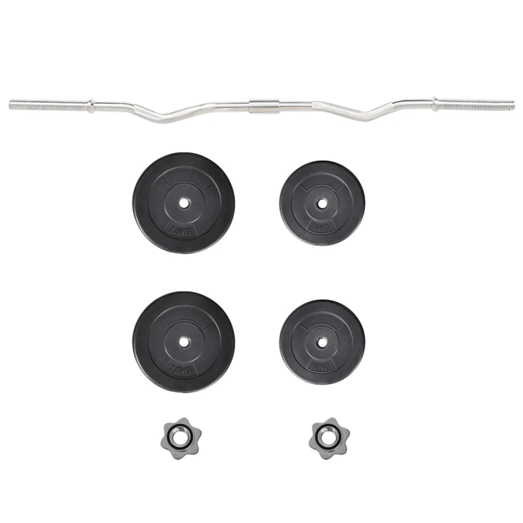 Manubrio Curl Curvo con Pesi 30 kg 90373