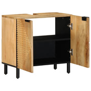 Mobile Lavabo da Bagno Marrone 62x33x58 cm Legno Massello Mango 4017739