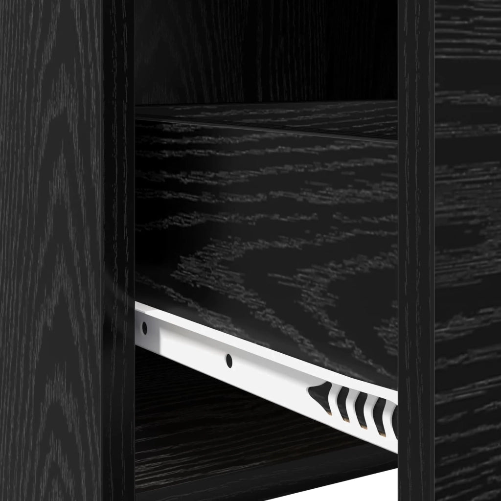 Comodini 2 pcs Rovere Nero 40 x 30 x 60 cm Legno ingegnerizzato 8010966