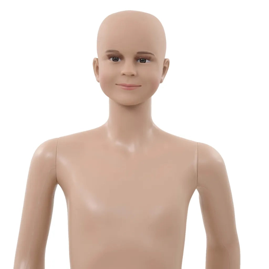 Manichino Bambino Figura Intera Base in Vetro Beige 140 cm CFW4703504