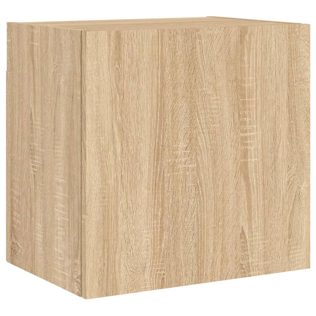 Mobile TV multimediale scaffale TV credenza TV sala da pranzo soggiorno camera da letto 4 pezzi rovere Sonoma legno ingegnerizzato marrone 02_0029245