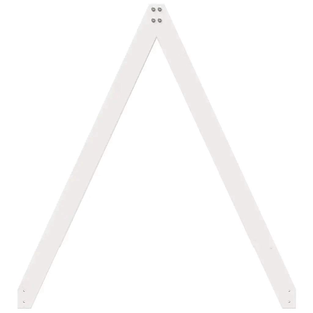 Tetto Letto Bambini Bianco 209x95,5x88 cm Legno Massello Pino 846947