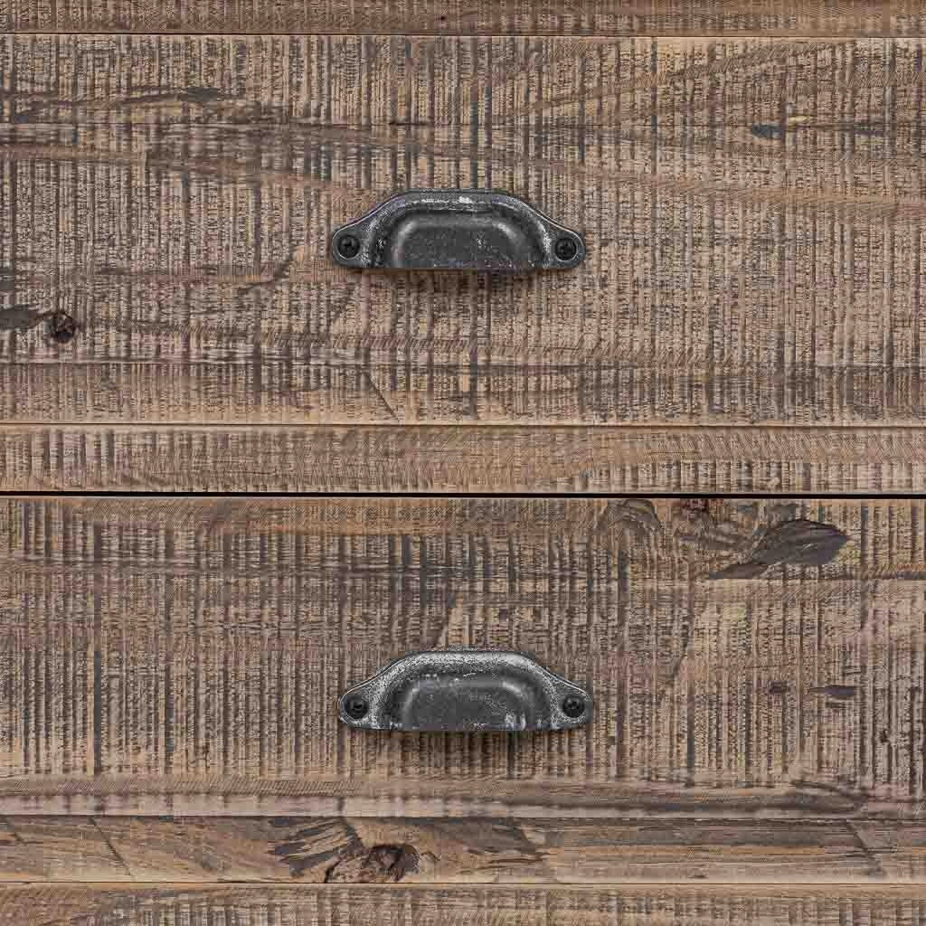 Comodino in legno marrone 62,5x40x68,5h cm