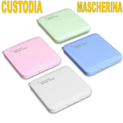 Trade Shop - Porta Mascherina Mascherine Custodia Cover Organizer Portatile Box Tascabile -